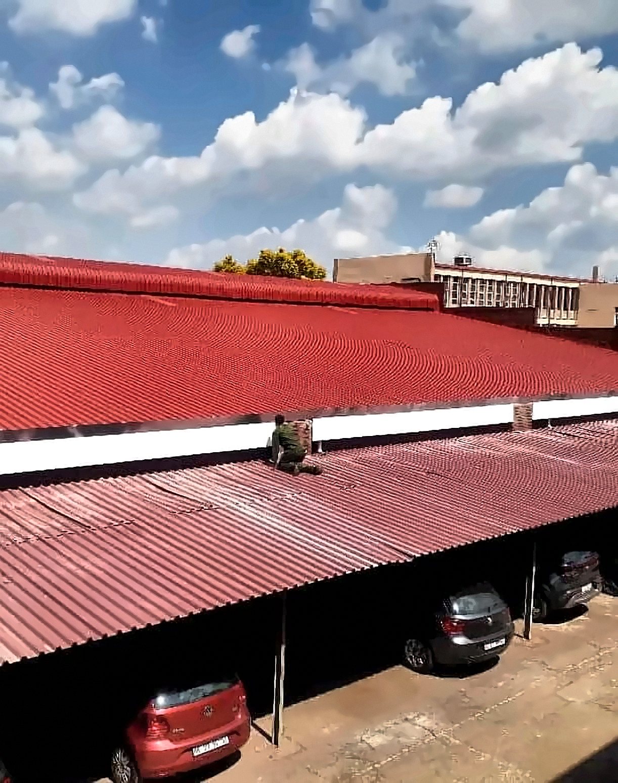 Restored red roofs at Sedibeng TVET